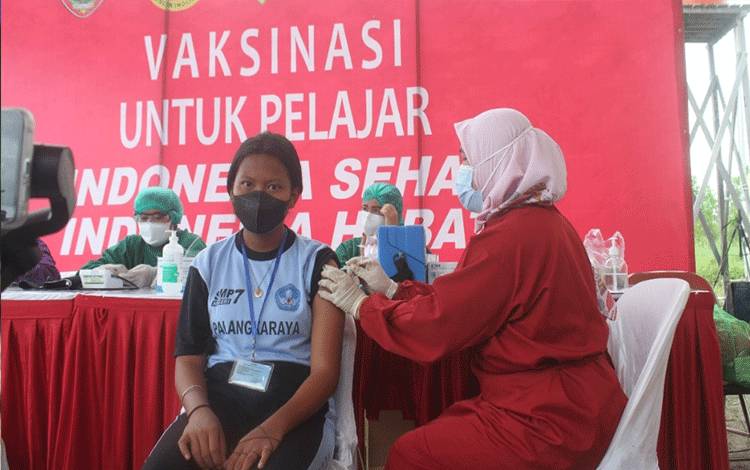 6 Ribu Lebih Siswa SMP di Palangka Raya Tuntas Vaksin Covid-19