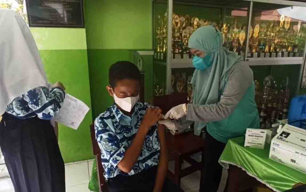 Akibat Gugup, Sejumlah Pelajar di Sampit Tertunda Divaksin Covid-19