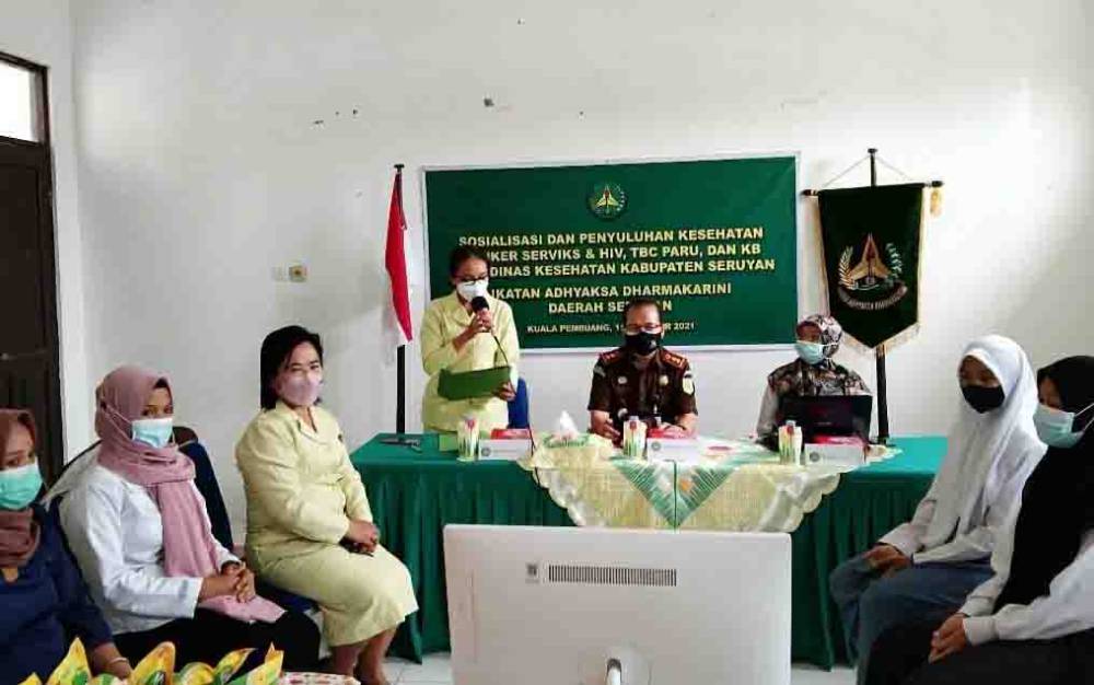 IAD Seruyan Sosialsiasikan Bahaya Kanker Serviks