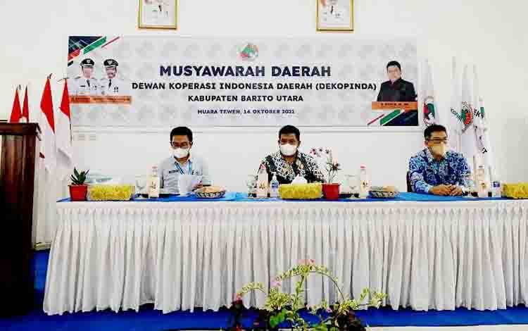 M Mastur Kembali Terpilih Secara Aklamasi Jadi Ketua Umum Dekopinda Barito Utara