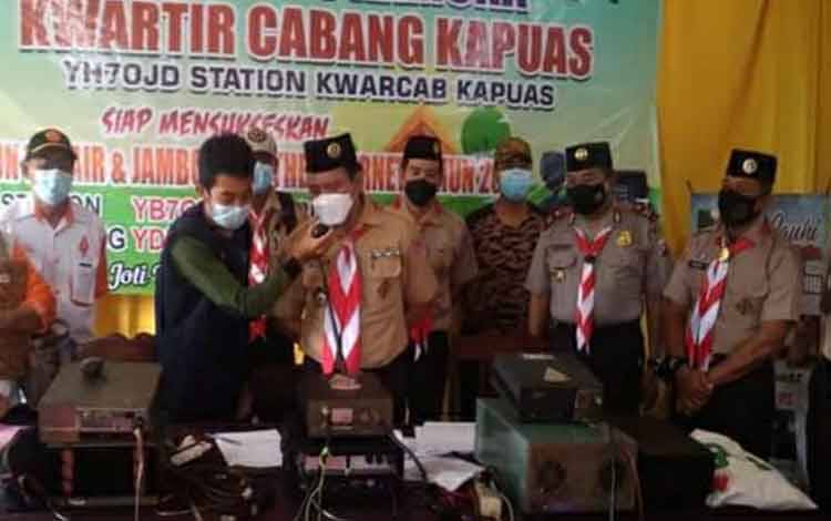 Kwarcab Pramuka Kapuas Gelar JOTA dan JOTI