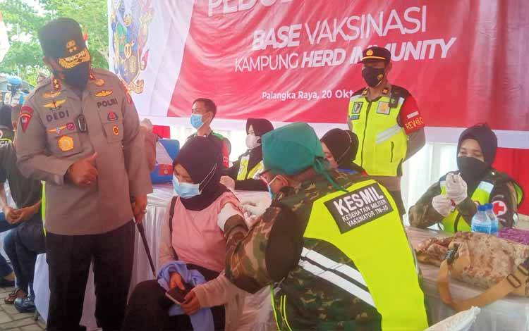 Alumni Akabri 1999 Polda Kalteng Gelar Vaksinasi Massal Covid-19