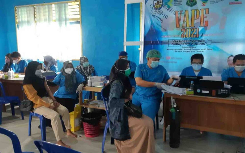 KNPI Kapuas Fasilitasi Vaksinasi Covid-19, Sambut Hari Sumpah Pemuda