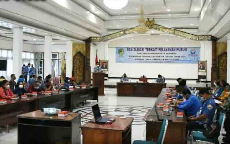 Ombudsman RI Perwakilan Kalteng Lakukan Sosialisasi Standar Layanan Prima