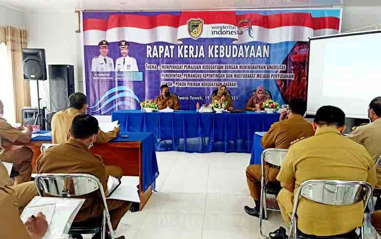 Disbudparpora Barito Utara Rapat Kerja Kebudayaan
