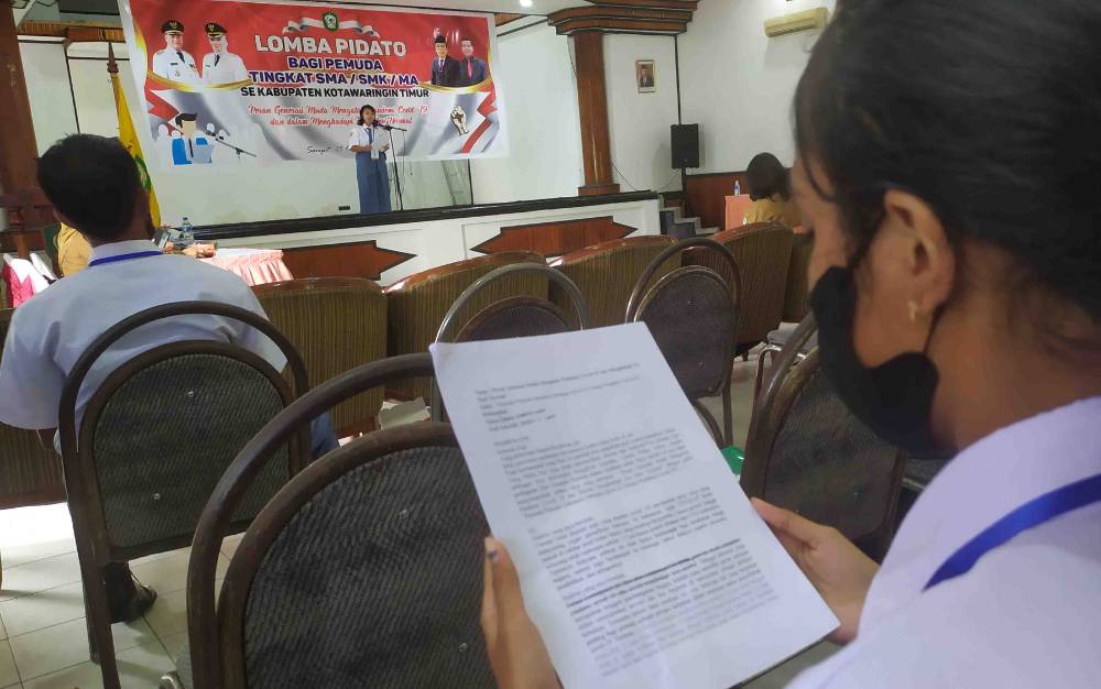 20 Pelajar Ikuti Lomba Pidato Dispora Kotim