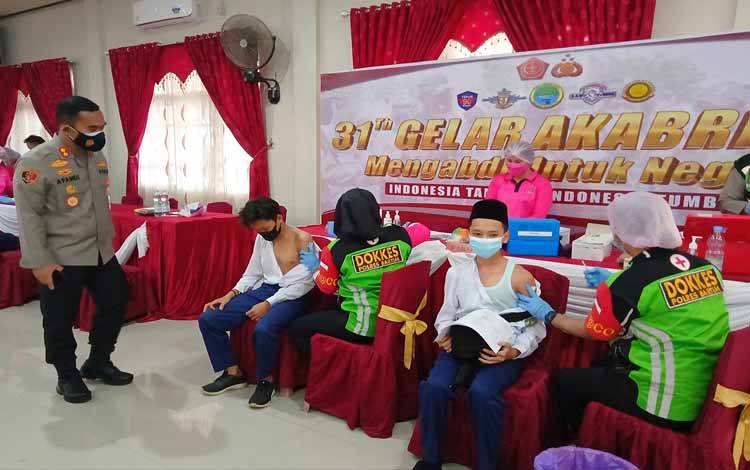 Polres Barito Timur Gelar Vaksinasi Bakti Sosial 31 Tahun Akabri 90
