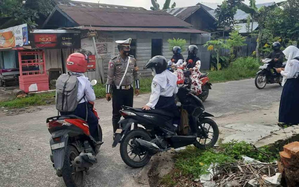 Satlantas Polres Kotim Buat MoU Cegah Anak Naik Motor