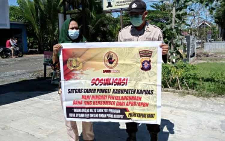 Polsek Kapuas Barat Ajak Warga Cegah Pungli di Layanan Publik