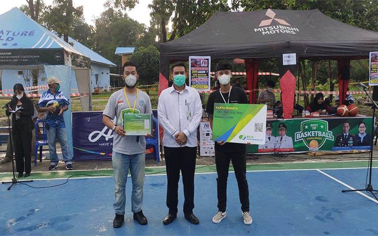 BPJAMSOSTEK Lindungi 120 Atlet Turnamen Bupati Cup Basketball Kobar