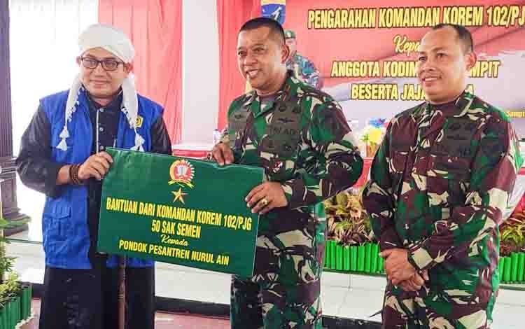 Danrem 102 Panju Panjung Kunjungan Kerja ke Kotim