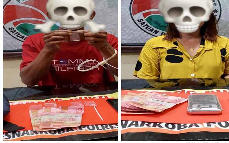 Satresnarkoba Polres Gunung Mas Bekuk 2 Pengedar Sabu