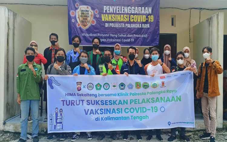 HIMA Kobar Tergabung dalam Kolaborasi HIMA Sekalteng Bersama Klinik Polresta Palangka Raya Sukseskan Pelaksanaan Vaksinasi