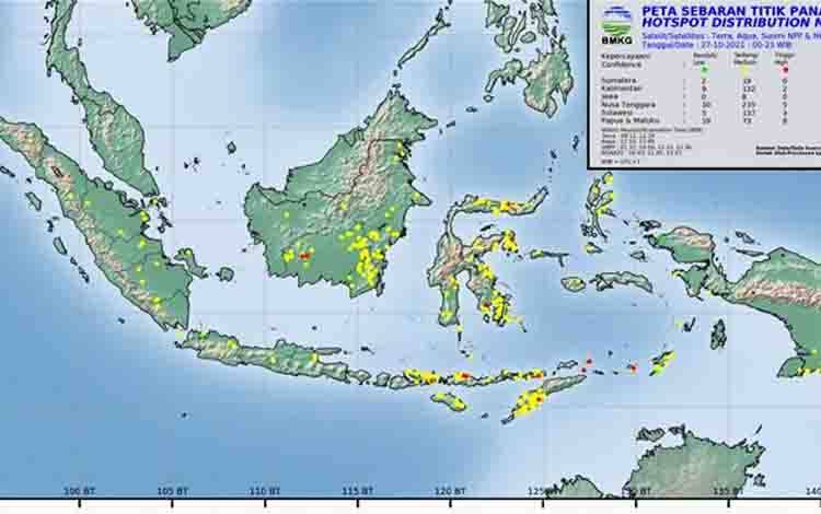 Masih Ada Terdeteksi Titik Panas di Kotim