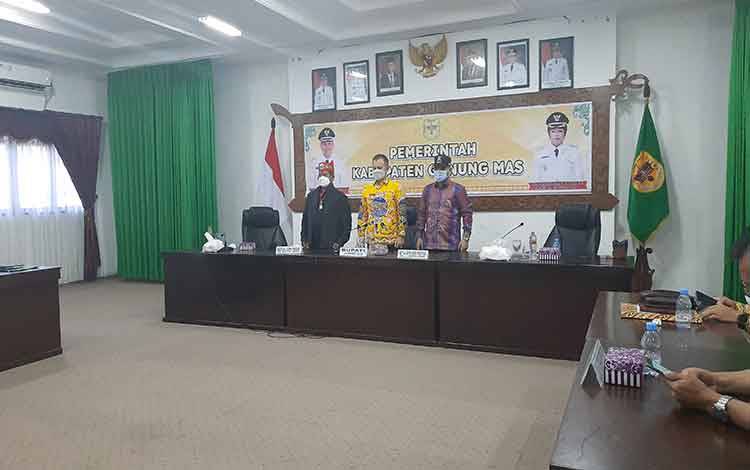 Bupati Gunung Mas Pimpin Rakor Pembahasan Rencana Pembentukan Pengurus MHA