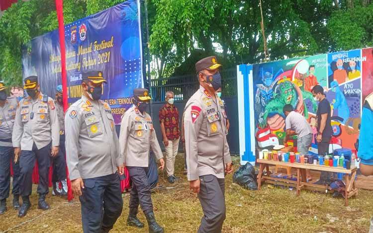 HUT Humas Polri, Polda Kalteng Gelar Festival Mural 2021