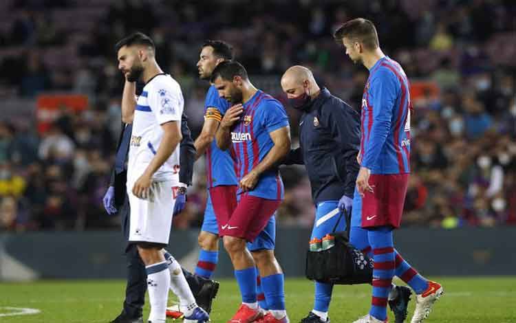 Keluhkan Sesak Napas, Sergio Aguero Dirujuk ke Rumah Sakit