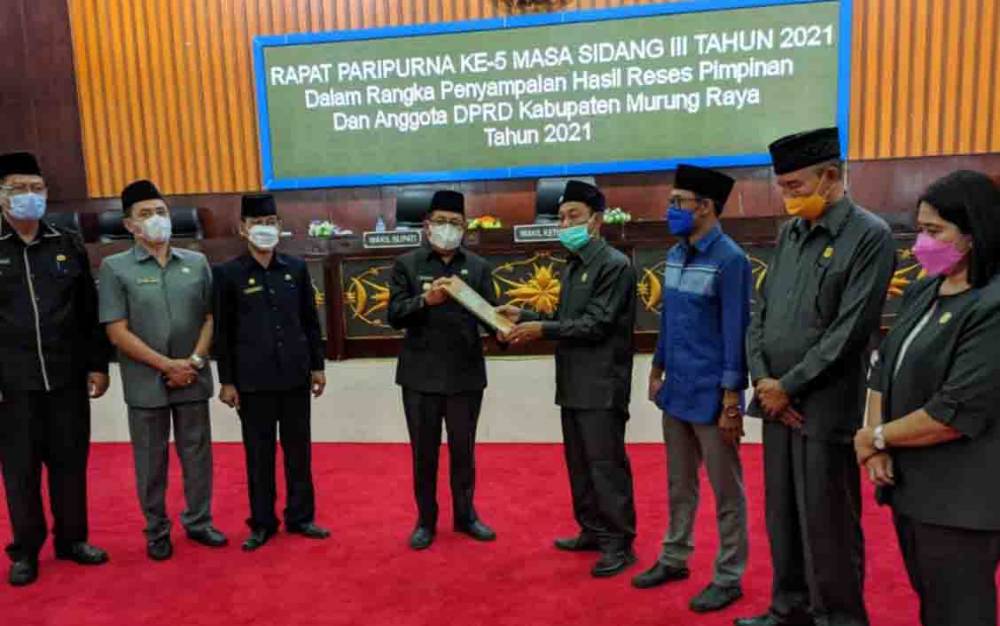 Wakil Bupati Murung Raya Tanggapi Penyampaian Hasil Reses Legislatif