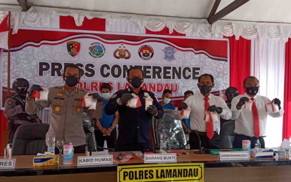Polres Lamandau Gagalkan Upaya Peredaran 1,3 Kilogram Sabu Masuk Kalteng