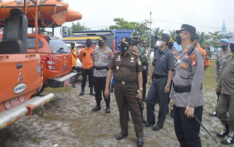 Curah Hujan Meningkat, Polres Katingan Gelar Apel Siaga Banjir