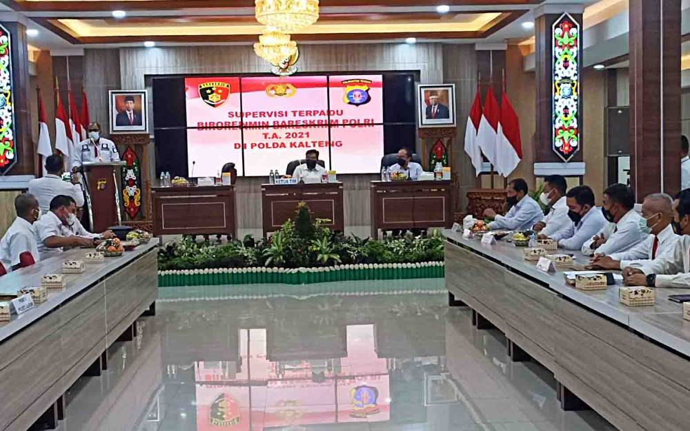 Supervisi Bareskrim Mabes Polri Kunjungi Polda Kalteng