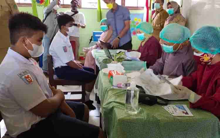 Vaksinasi Pelajar di Sukamara Capai 50 Persen