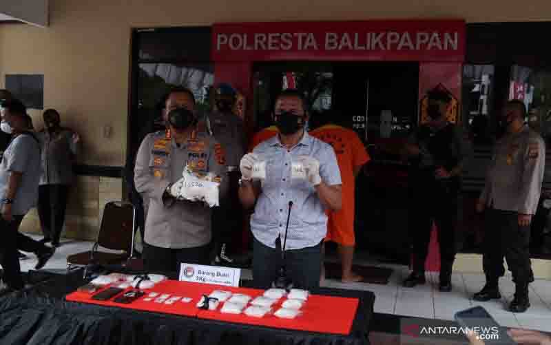 Polisi Sita Lebih 3 Kg Sabu di Balikpapan