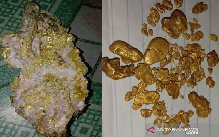 Warga Temukan Bongkahan Emas di Sungai