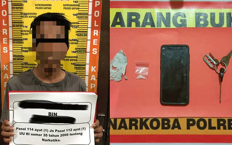 Tertangkap Tangan Miliki Sabu, Satresnarkoba Polres Kapuas Amankan Pemuda 21 Tahun Ini