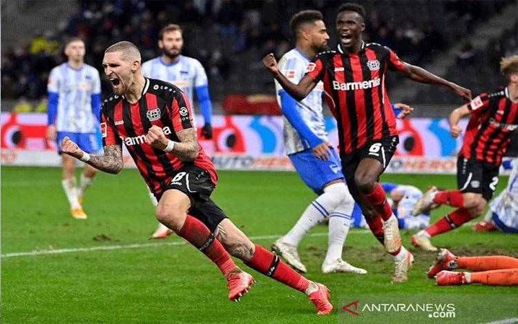 Leverkusen Hindari Kekalahan Lawan Hertha pada Menit-menit Terakhir
