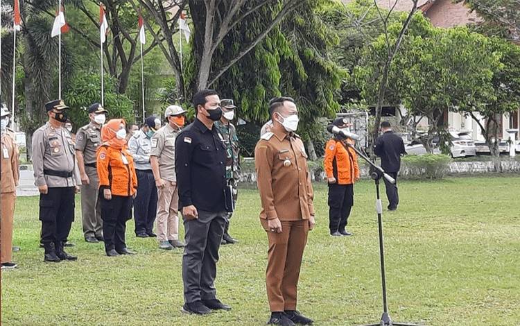 Pemko Palangka Raya Apel Siaga Bencana Hidrometeorologi