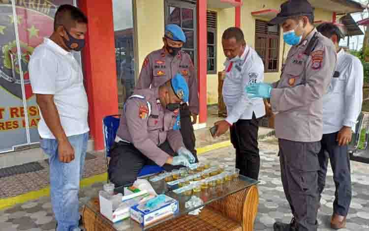 17 Personel Satreskrim Polres Katingan Jalani Tes Urine, Ini Hasilnya