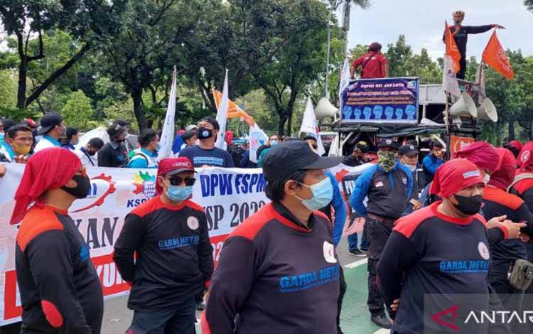 Polisi Fasilitasi Buruh Bertemu KSP untuk Sampaikan Tuntutan