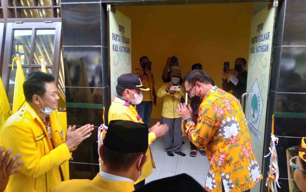 H Ruslan Bangga DPD Golkar Katingan Punya Kantor Sekretariat