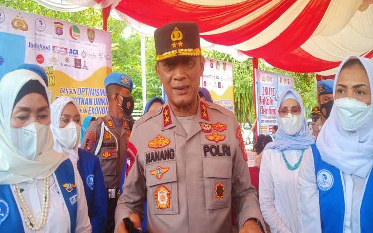 Pemulihan Ekonomi Nasional, Polda Kalteng - IWAPI Gelar Vaksinasi Massal Covid-19