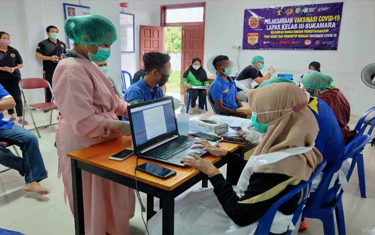 Capaian Vaksinasi Kecamatan Permata Kecubung Tertinggi Seluruh Sukamara