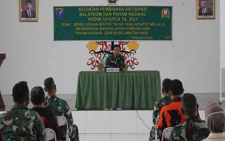 Dandim Palangka Ingatkan Bahaya Laten Paham Komunis dan Radikalisme