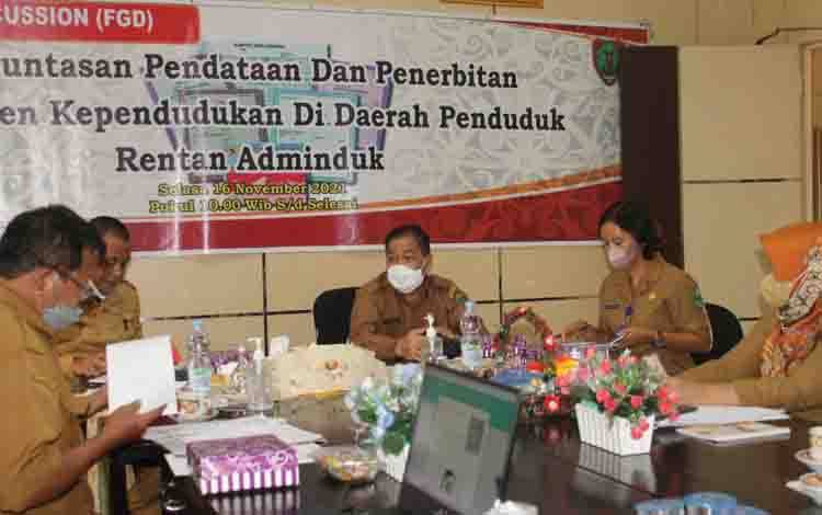 Disdukcapil Kapuas Persiapkan Peluncuran Desa Tertib Administrasi Kependudukan