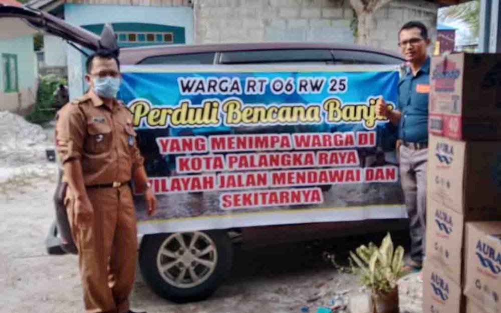 Camat Jekan Raya Bentuk Gerakan Peduli Warga Terdampak Banjir