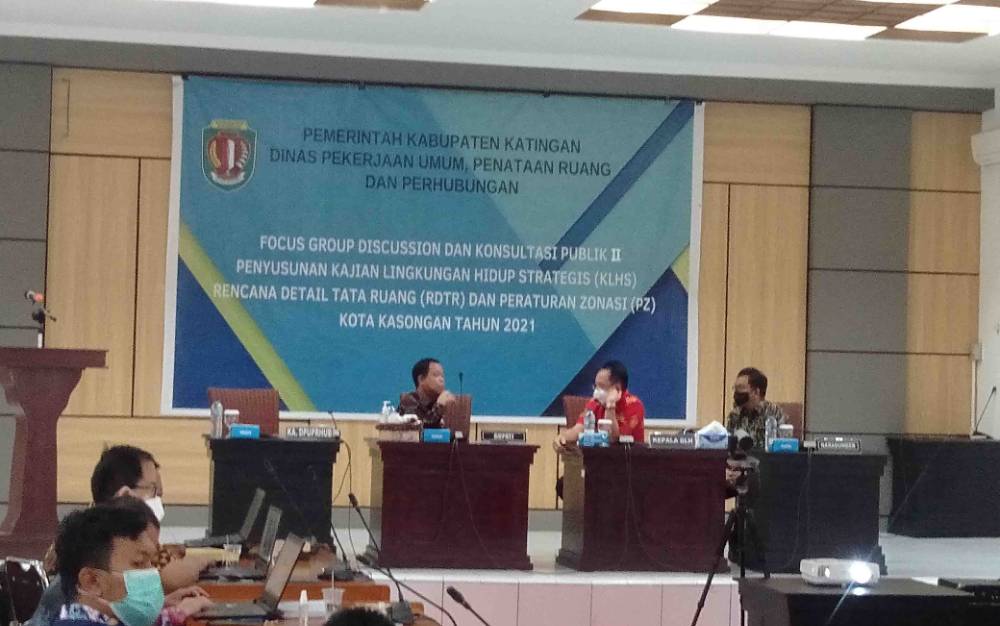 Bupati Katingan Bersama Pihak Terkait Bahas Tata Ruang Kota Kasongan