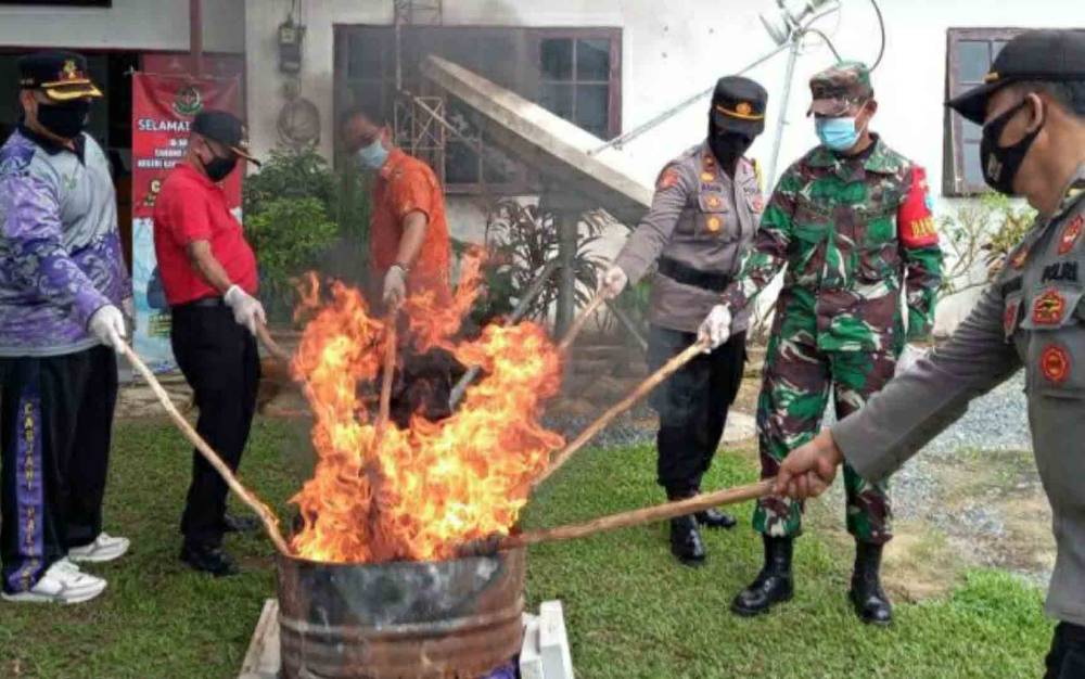 Barang Bukti Sudah Miliki Kekuatan Hukum Tetap Dimusnahkan