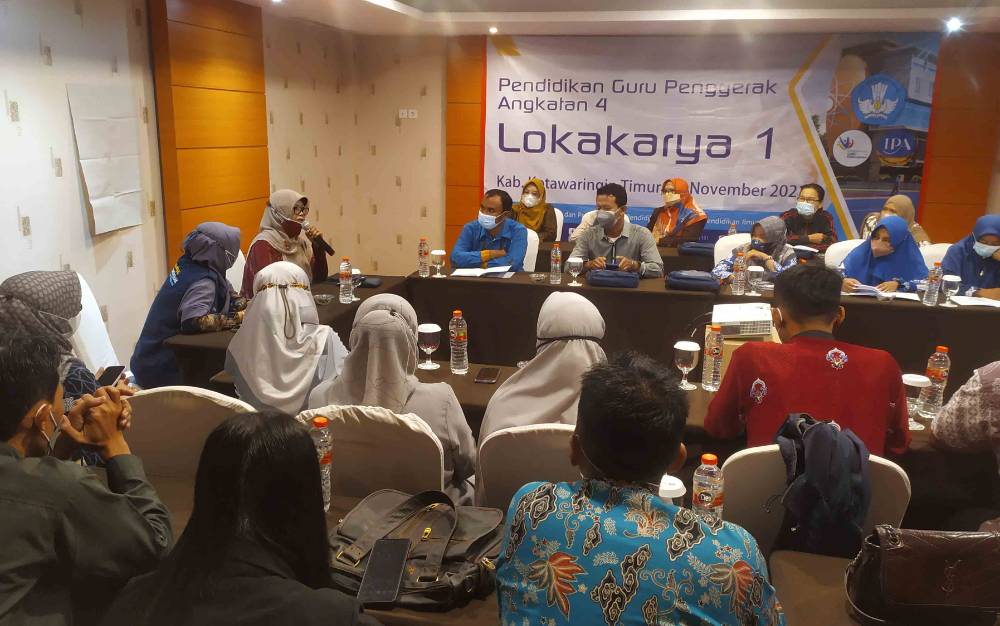 Puluhan Calon Guru Penggerak dan 6 Praktik Penggerak Kotim Ikuti Lokakarya