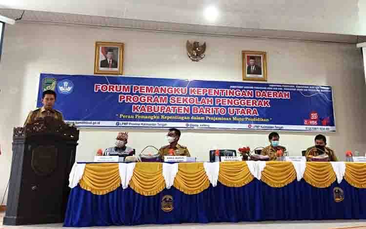 Bupati Barito Utara Buka FPKD Program Sekolah Penggerak