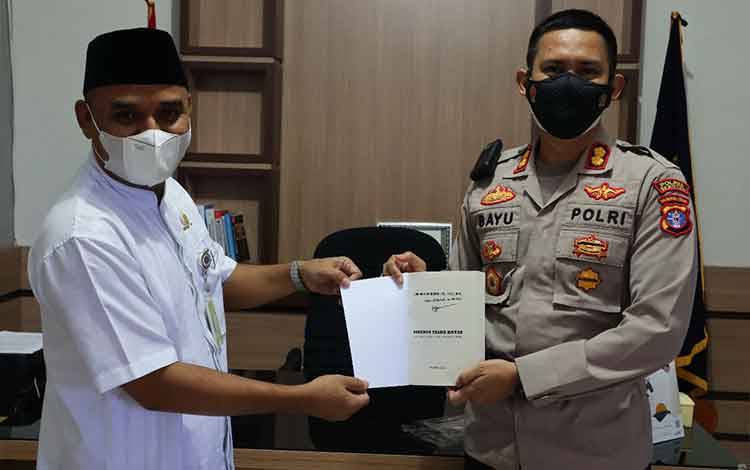 Kepala Bandara Kuala Pembuang Terima Kunjungan Kapolres Seruyan