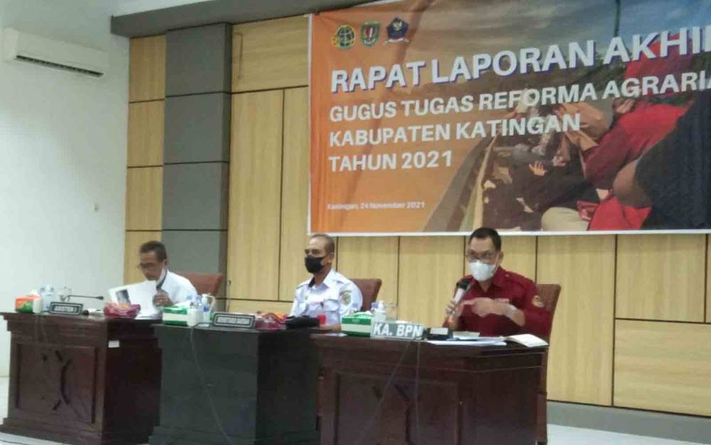 Pemkab Katingan Rapat Laporan Akhir Gugus Tugas Reforma Agraria