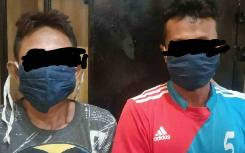 2 Pencuri Sawit Milik PT ASM Digelandang ke Polsek Aruta