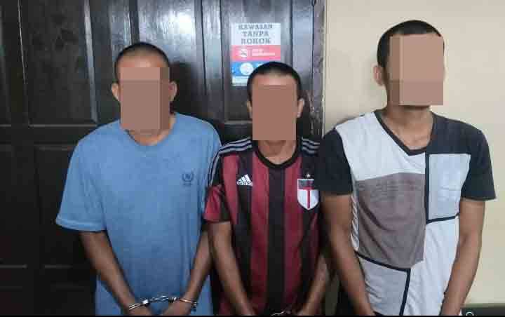 Trio Curi Sawit Akui Baru Kali Pertama Melakukan Pencurian