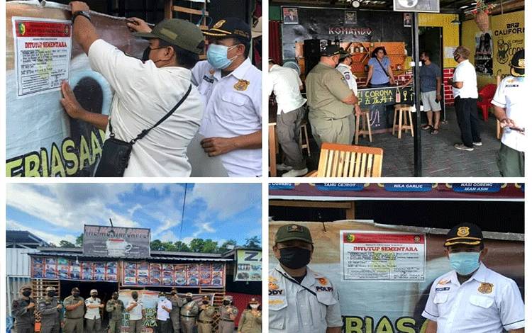 Satpol PP Segel Satu Kafe di Taman Tunggal Sangomang, Ini Alasannya