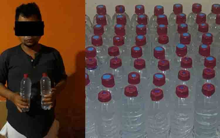 Pria Ini Diamankan Polisi karenaJual Minuman Beralkohol Tanpa Izin