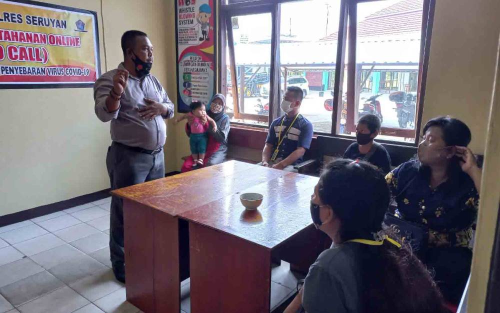 Keluarga Tahanan Diberikan Sosialisasi Layanan Besuk Online